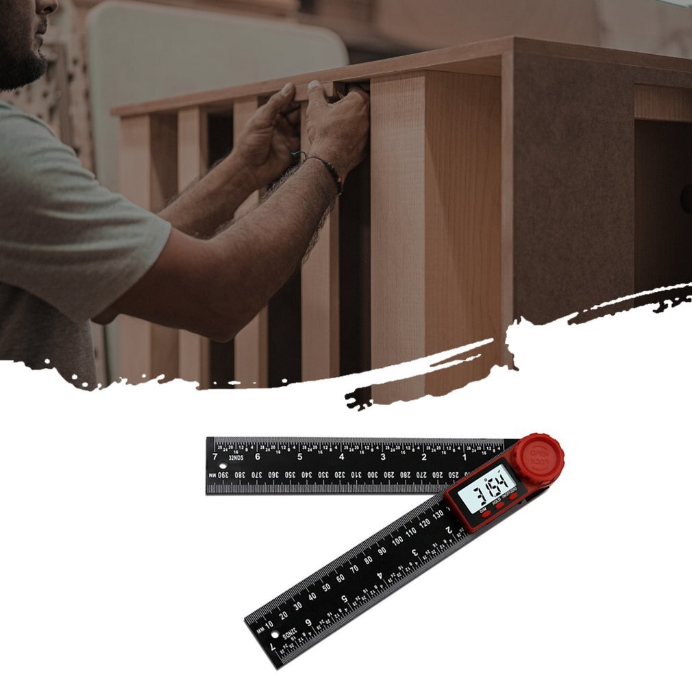 200/300MM Digital Display Angle Vernier Caliper Electronic Double Scale Line Both Measure The Angle And Length Many Fields Tool