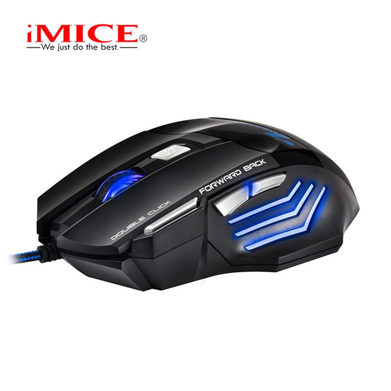 iMICE Wired Gaming Mouse X7 7 Button 3200 DPI LED Optical USB Computer Mouse Gamer Mice Game Mouse Silent Mause PC