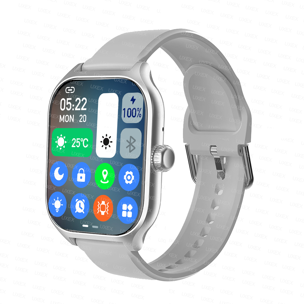 Nowe luksusowe smartwatchi mężczyźni pełny ekran połączenie Bluetooth prezent walentynkowy budzik niestandardowe zdjęcie zegarek śledzący zdrowie kobiety 2025: biały