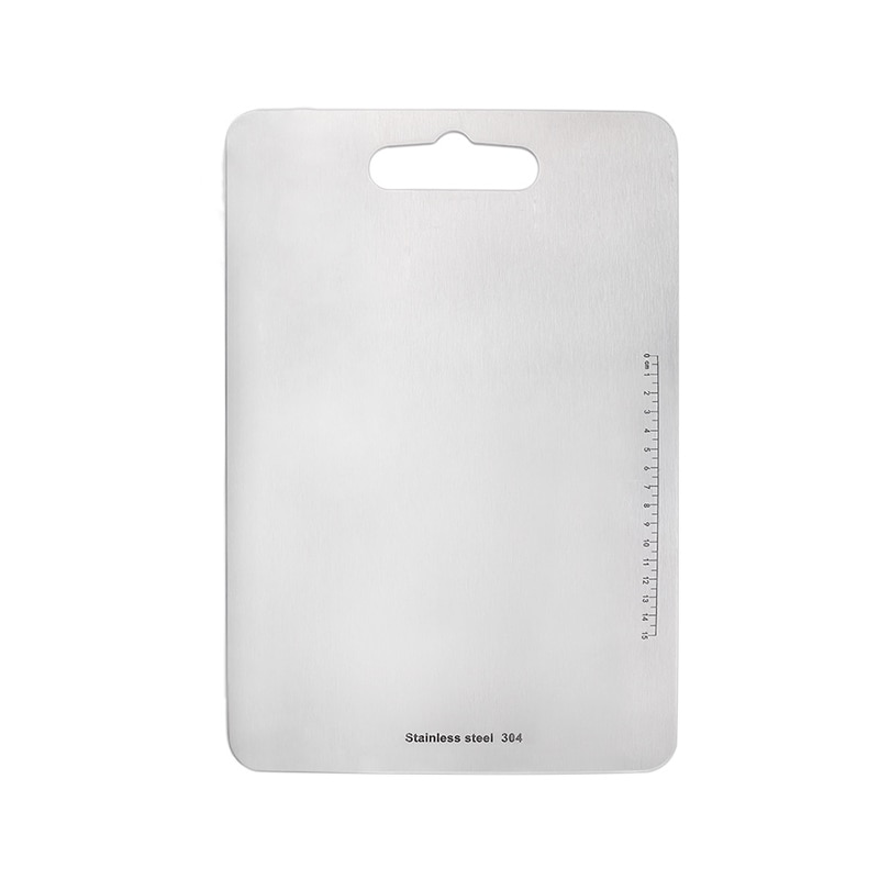 1pc Stainless Steel Chopping Boards for Meat and Vegetable Carving Board Cutting Board Measuring Board for Cooks & Chefs