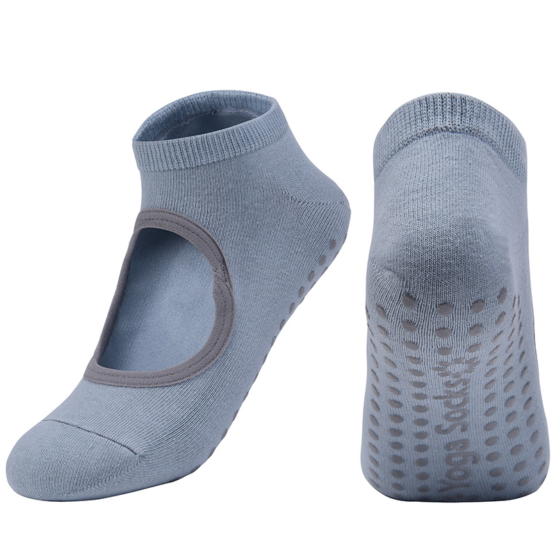 Reibungsarme yoga-socken für damen, atmungsaktive silikon-socken mit rutschfester oberfläche, pilates- und barre-socken, atmungsaktive sport- und tanzsocken: 4