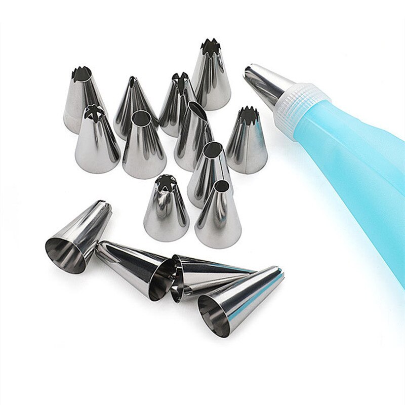 8/14/26 sztuk silikonowa torba cukiernicza akcesoria kuchenne narzędzia DIY wielokrotnego użytku ciasto domu gadżet narzędzia robić pieczenia na ciasto dekorowanie dyszy