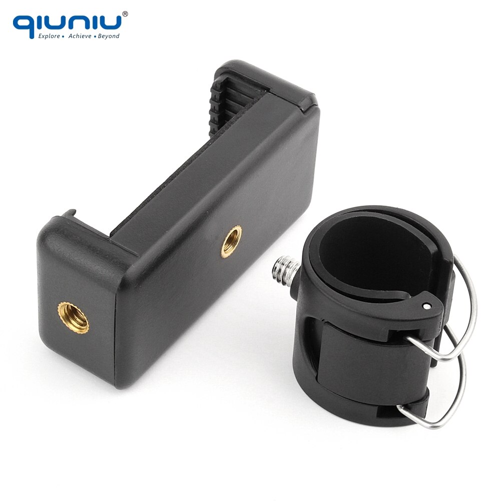 QIUNIU APP Cell Mobile Phone Clip Bracket Holder Adapter Mount Accessories for GoPro Hero 7 6 5 4 3+ 3 Monopod Pole