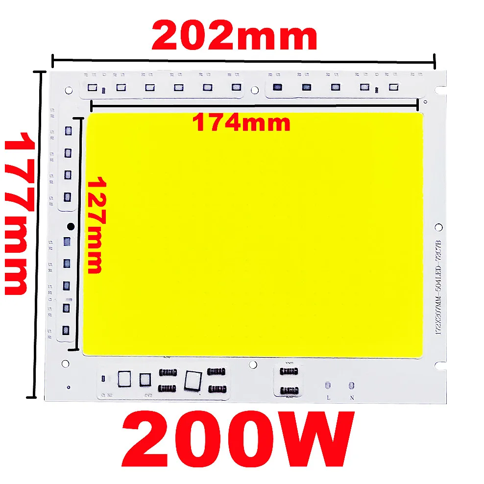 Chip LED COB de 220V, 200W, 100W, 150W, 200-240V, IC inteligente, sin necesidad de controlador, lámpara LED para foco de luz de inundación, fuente de iluminación DIY: Lavanda / 28 W