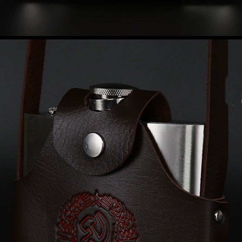 Hip Flask with Funnel 18 OZ Stainless Steel Flasks for Liquor Outdoor