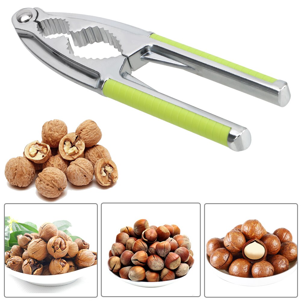 Nut Cracker Multi-Function Quick Walnut Cracker Pine Pecan Hazelnut Plier Stainless Steel Nutcracker Sheller Opener