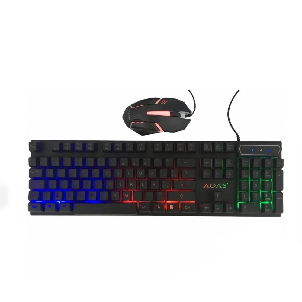 EUROXANTY| Teclado y Ratón Gamer | Teclado Gamer Mecanico | Teclado Español Ñ | Teclado Gaming Español | Teclado USB | Keyboard
