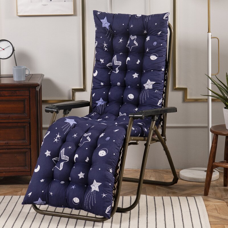 Coussin de chaise de Patio | Chaise longue d'extérieur, chaise de pont à bascule, siège de banc, matelas, sans chaise: Blue Meteor