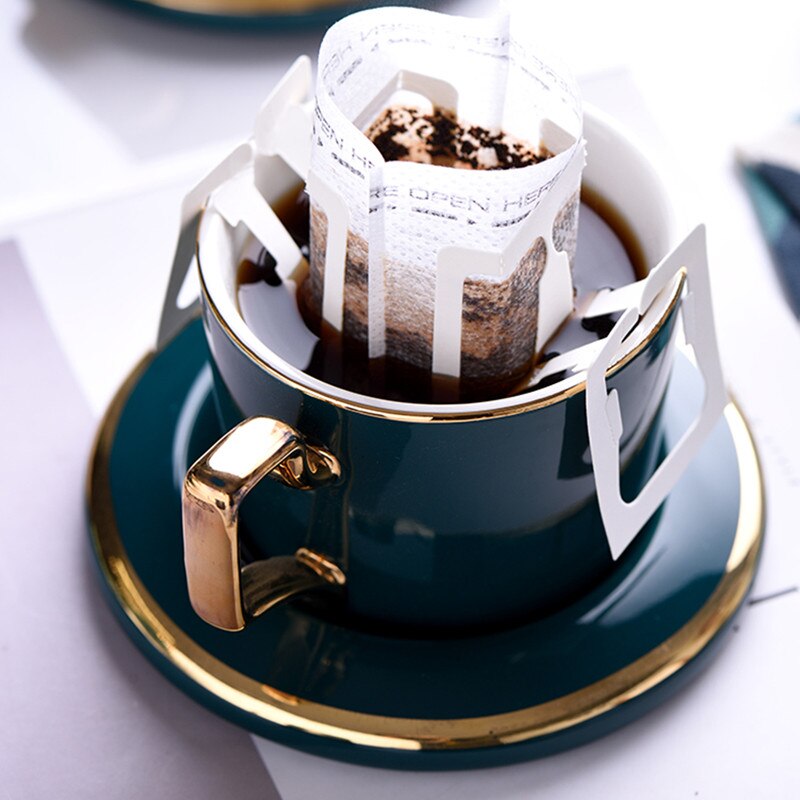 Luxury Cute Coffee Cup Ceramic Original Breakfast Espresso Cups Coffee Cups Set Taza De Cafe Tea Cup Set: Style 2