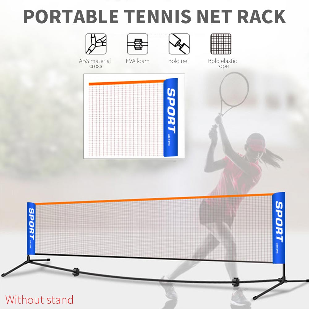 Slitstark bärbar 2.9m badminton träningsnät träningsnät barn träningsnät flätad nylon sport praktisk standard mörkröd