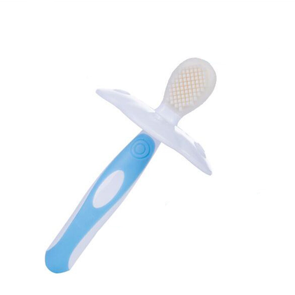 Child Toothbrush Ultrafine Baby Tooth Brush Health for Baby Toothbrush Infant Oral Hygiene Combo Oral Care Kit(Blue)