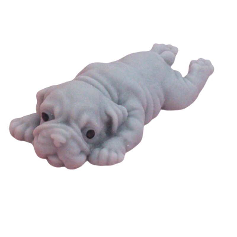 Anti-stress mignon chiot peluche carlin guérison plaisir Kawaii Anti-Stress jouets: Gray