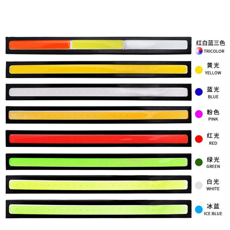 2 STUKS COB DRL LED Driving Dagrijverlichting Werklampen 17cm Verlichting Strip DRL 12V COB LED Waterdicht panel Auto auto led styling