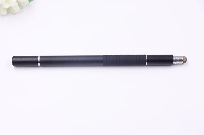 3 in 1 Fiber Stylus Pen Drawing Tablet Pens Capacitive Screen Touch Pen for Mobile Phone Smart Pen Accessories Ballpoint Pen: 1 Black Pen