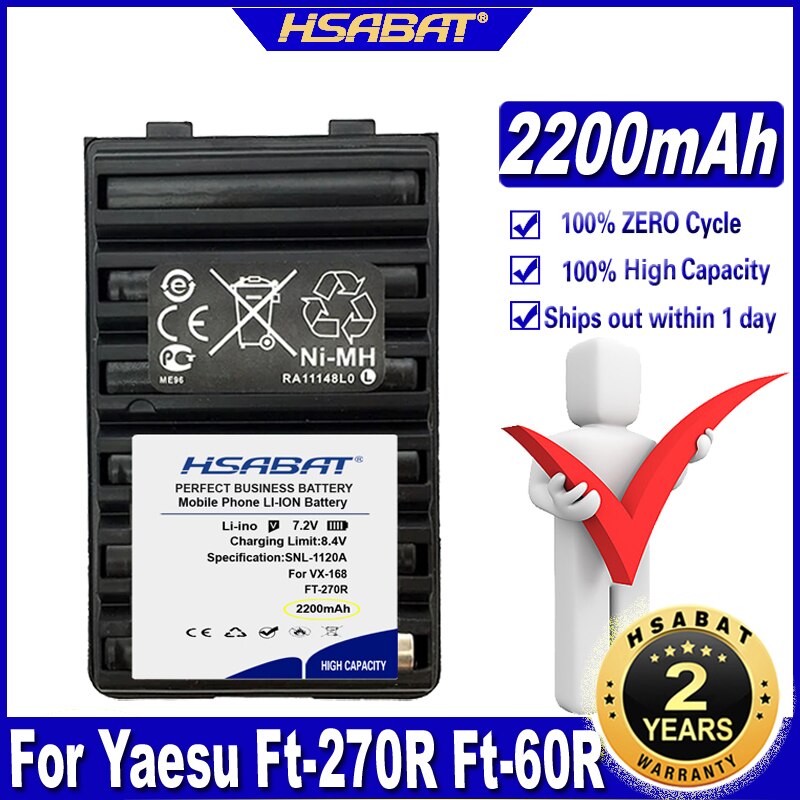 Fnb-V94 Fnb-83 2200mAh Battery for Yaesu Ft-270R Ft-60R Vertex Vx-160 Vx-168 Vx-180 Vx-210 Vxa-220 Vx-414 Vx-417 Hx-370S Hx-270