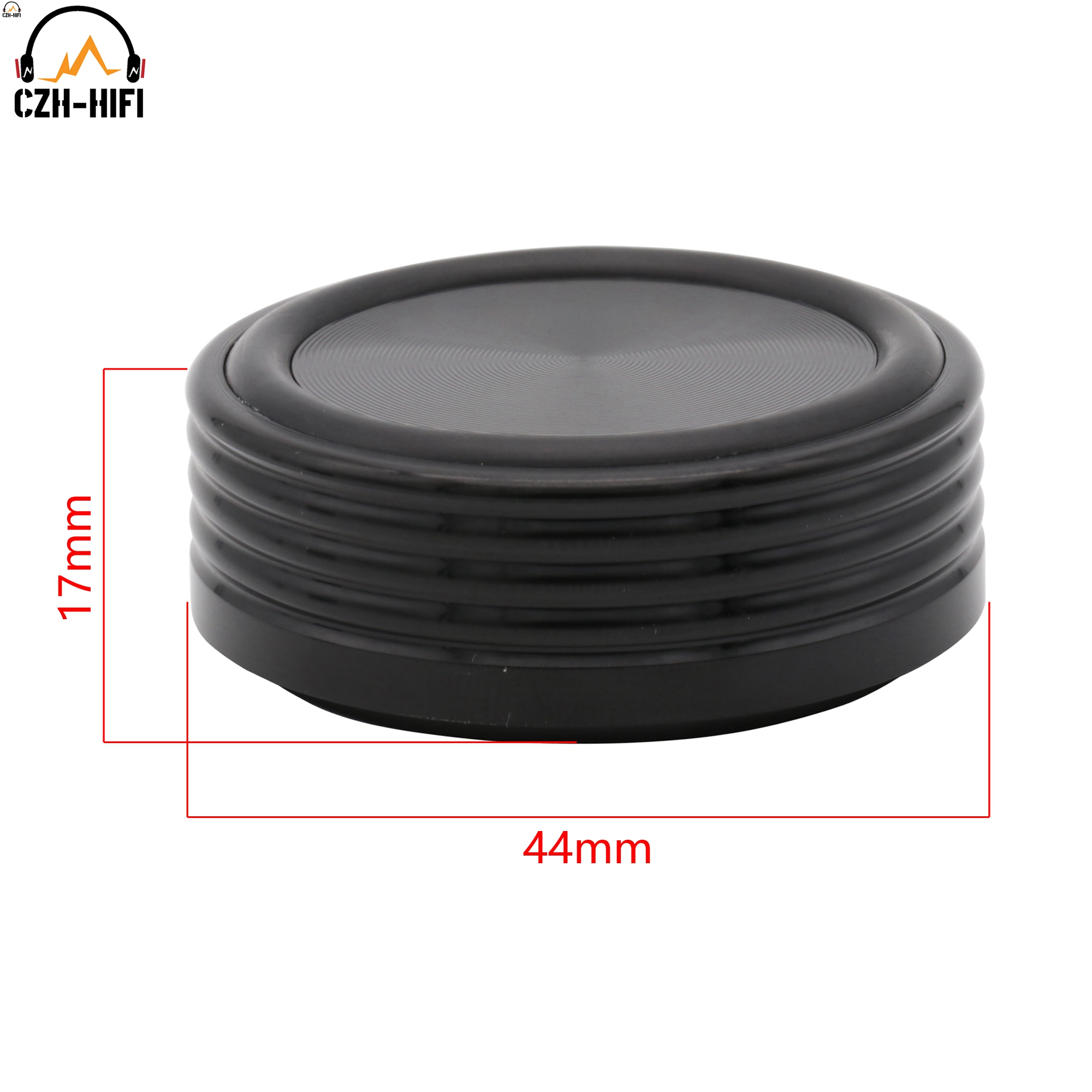44Mm 39Mm Machinaal Bewerkte Massief Aluminium Luidsprekerisolatie Standaard Basisversterker Cd-Speler Draaitafel Spike Feet Mat Pad Cone Audio Diy: Black