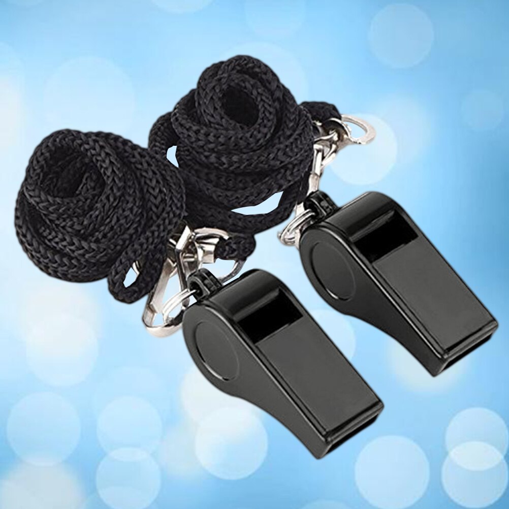 5pcs Useful Plastic Whistles Referee Whistles Sports Training Whistles Plastic Loud Whistles for Instructors Referees