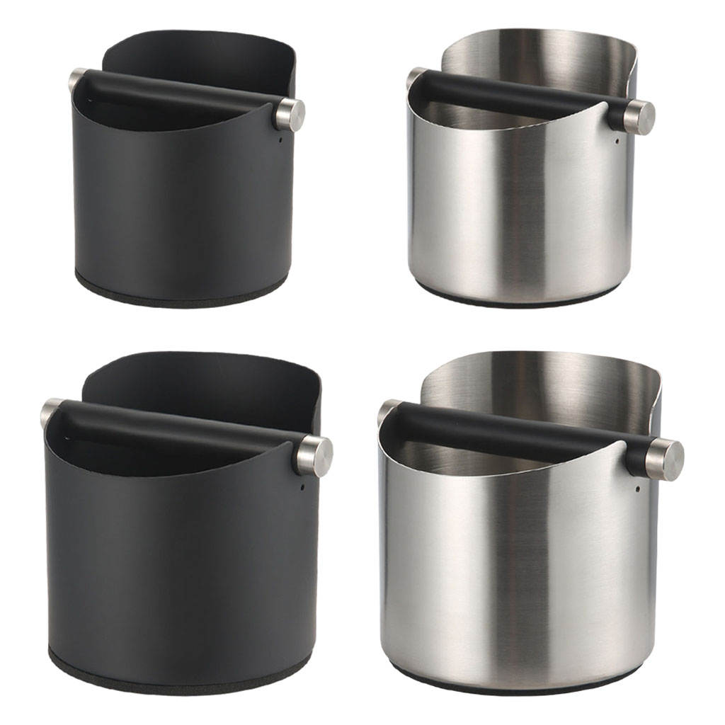 Durable Coffee Knock Box Coffee Tools Removable Knock Bar Shock-Absorbent Barista Style Espresso Dump Bin for Coffee Grounds