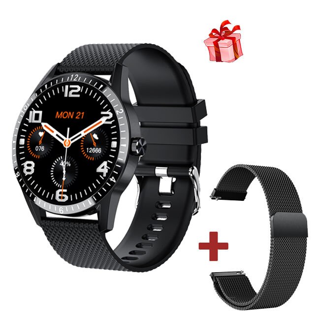 Y20 Smart Watch Bluetooth Call Sports Fitness Heart Rate Blood Pressure Men Waterproof Music Watch Women Wristband PK Y10 X6: BK Add Black Steel