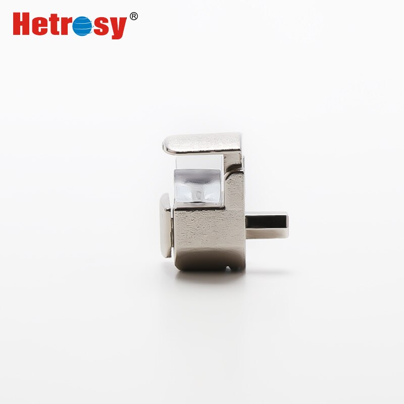 Hetrosy Hardware Adjustable 5-10MM Furniture Shelf Glass Clamp Cabinet Shelves Support Pins Glass Holder Brackets