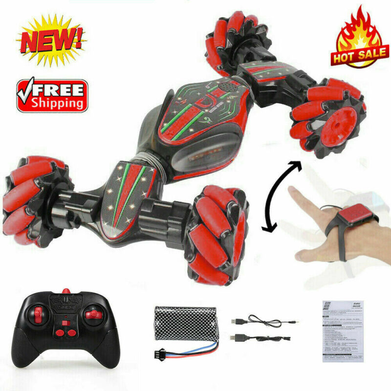 Uk Afstandsbediening Off-Road Gebaar Sensing 4WD Dubbelzijdig Flip Rc Stunt Auto Rw Remote Kinderen