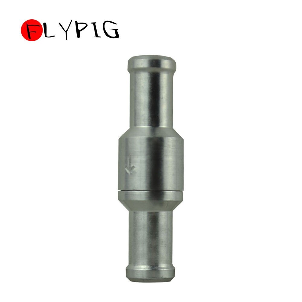 3/8'' 10mm Inline Aluminium One Way Check Valve Fuel Diesel Gas Liquid Not Return Petrol for Automobile Car Oil Water Pumps