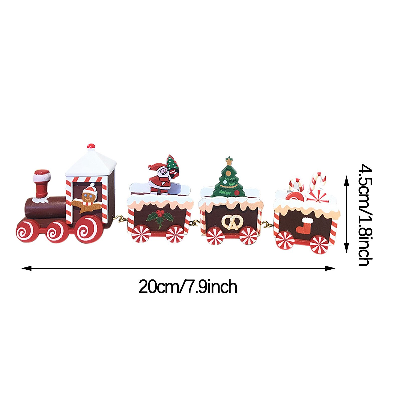 Christmas Four Festival Train Wooden Train Christmas Decoration Ornaments christmas decoration Best kids Christmas