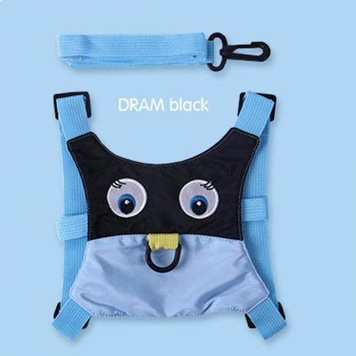 Cartoon Vorm Anti-Verloren Antislip Baby Tractie Band Kids Uitje Veiligheid Sling: Blauw