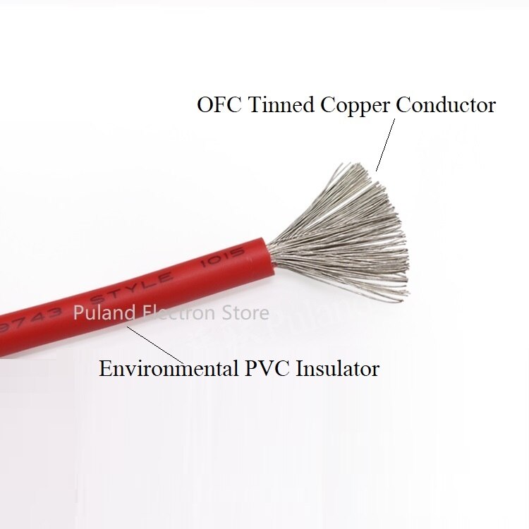 12AWG UL1015 Pvc Draad Od 3.9Mm Geïsoleerde Ofc Vertind Koper Elektron Dirigent Kabel Lamp Milieu Diy Lijn Kleurrijke 600V