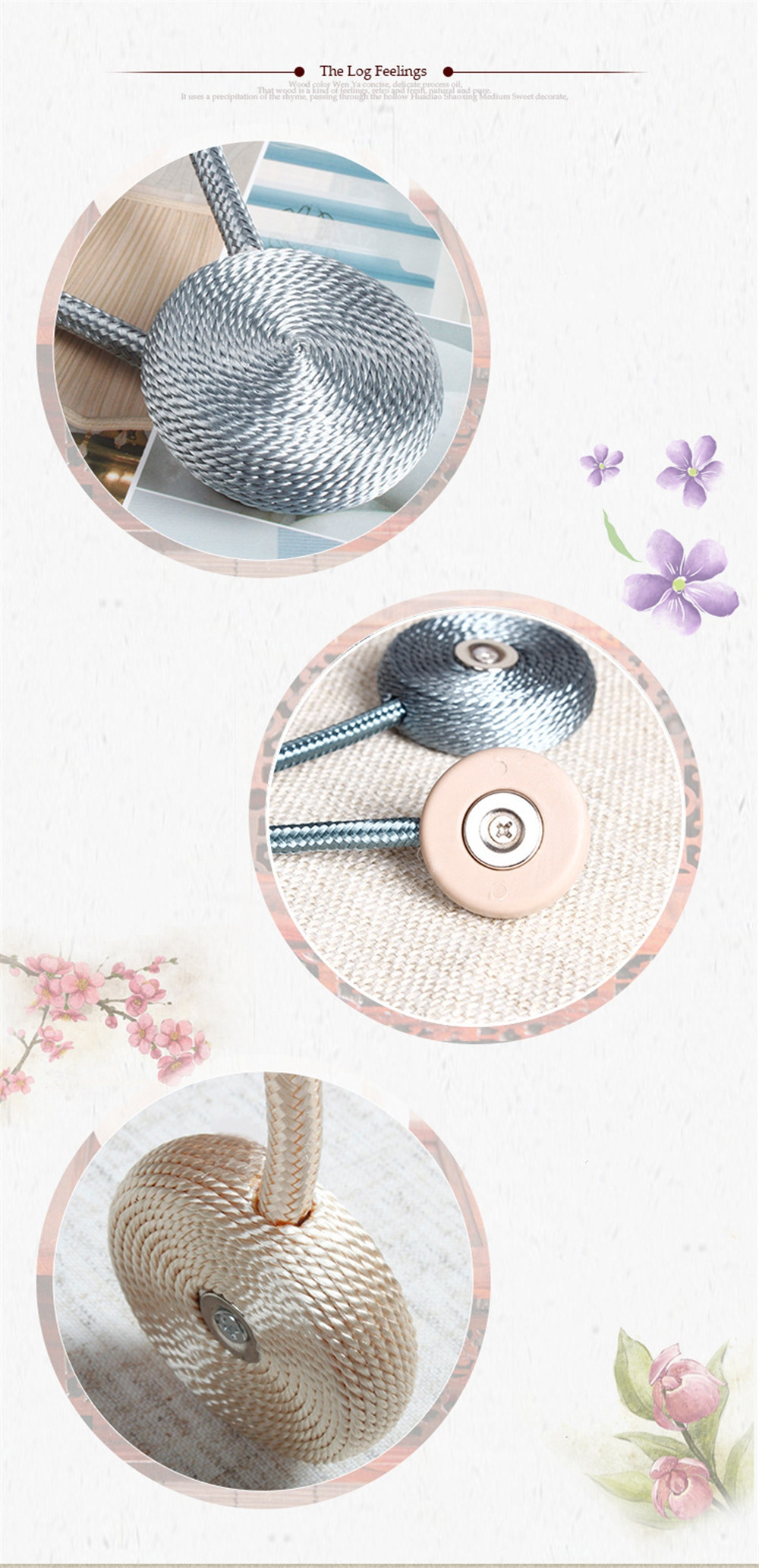 Vorhang-Raffhalter-Magnet, moderner, schlichter Stil, Clip Profi Tende, drapierte Krawatten, Rückseite, Webseil-Rückseite für Fenstervorhang-Halfter