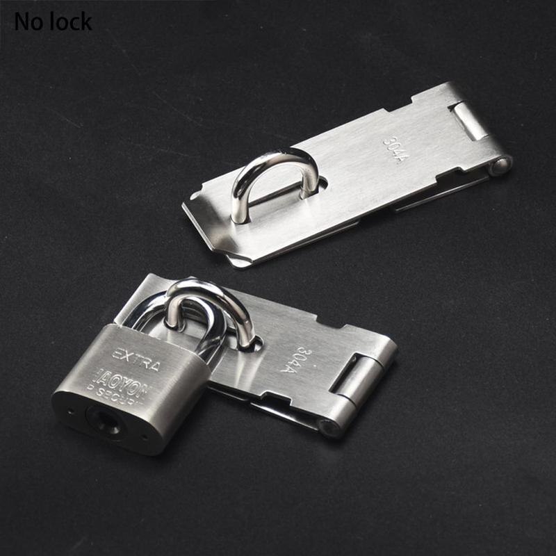1pc Stainless Steel Door Buckle Hand Polished Chrome Safety Buckles Finish Bolts Fittings Thickened Door Door Anti-theft Lo R4L8