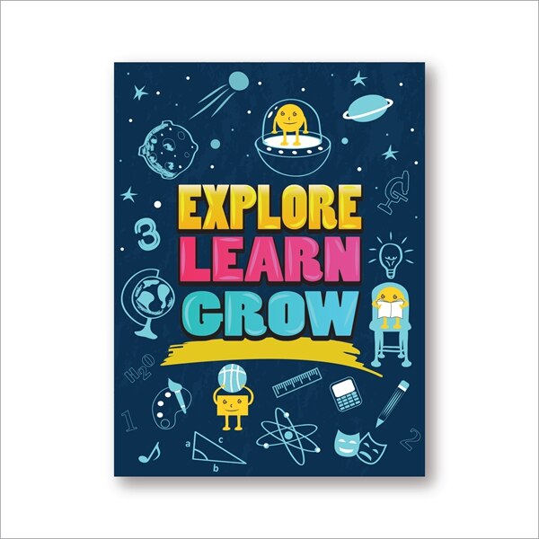 Engels Ruimte Alfabet Prints Kids Educatief Poster Jongens Wall Art Zonnestelsel Astronaut Retro Poster Kraftpapier: Black / 42x30cm No Frame