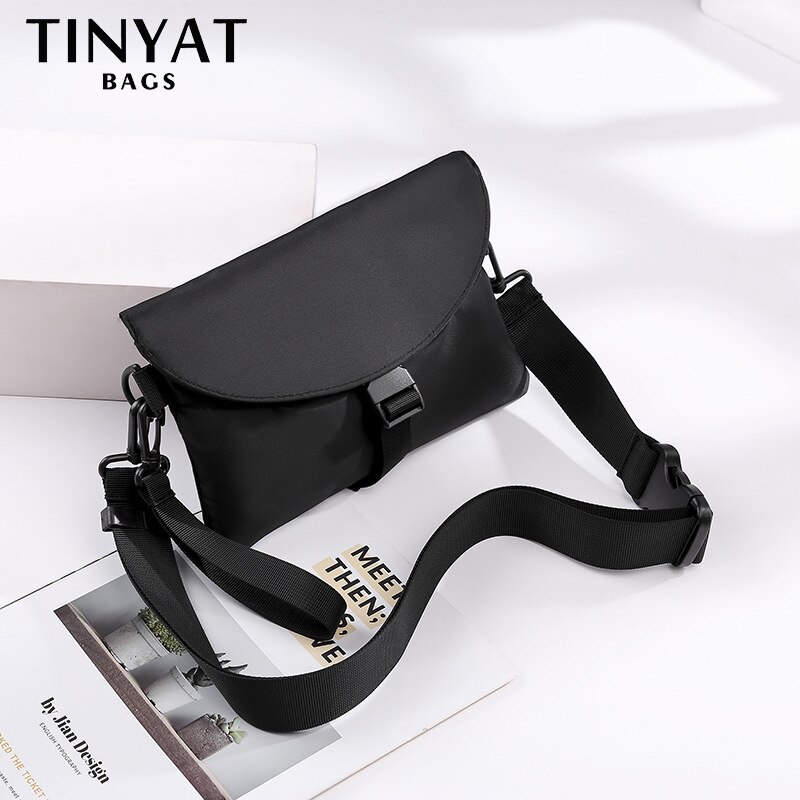 Tinyat coreano japão pvc bolsa de ombro feminina ins casual masculino saco de peito cupom à prova dwaterproof água saco do mensageiro novo crossbody saco adolescentes