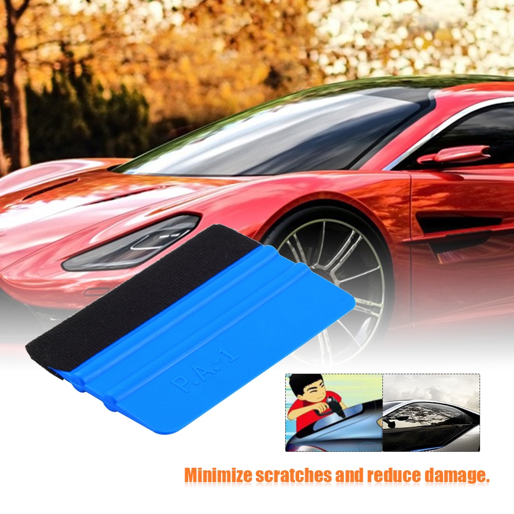 99X72mm Vilt Edge Zuigmond Auto Vinyl Wrap Toepassing Tool Schraper Decal Voor Auto Folie Vierkante Schrapen Auto-styling