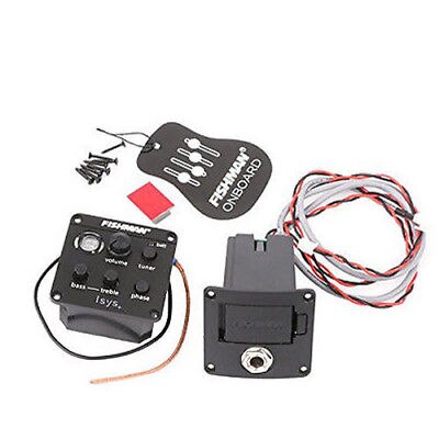 Fishman ISYS + 2 Band Acoustic Guitar Piezo Pickup Onboard Preamps EQ Tuner Set Piezo Mic Beat Equalizer Equalizer