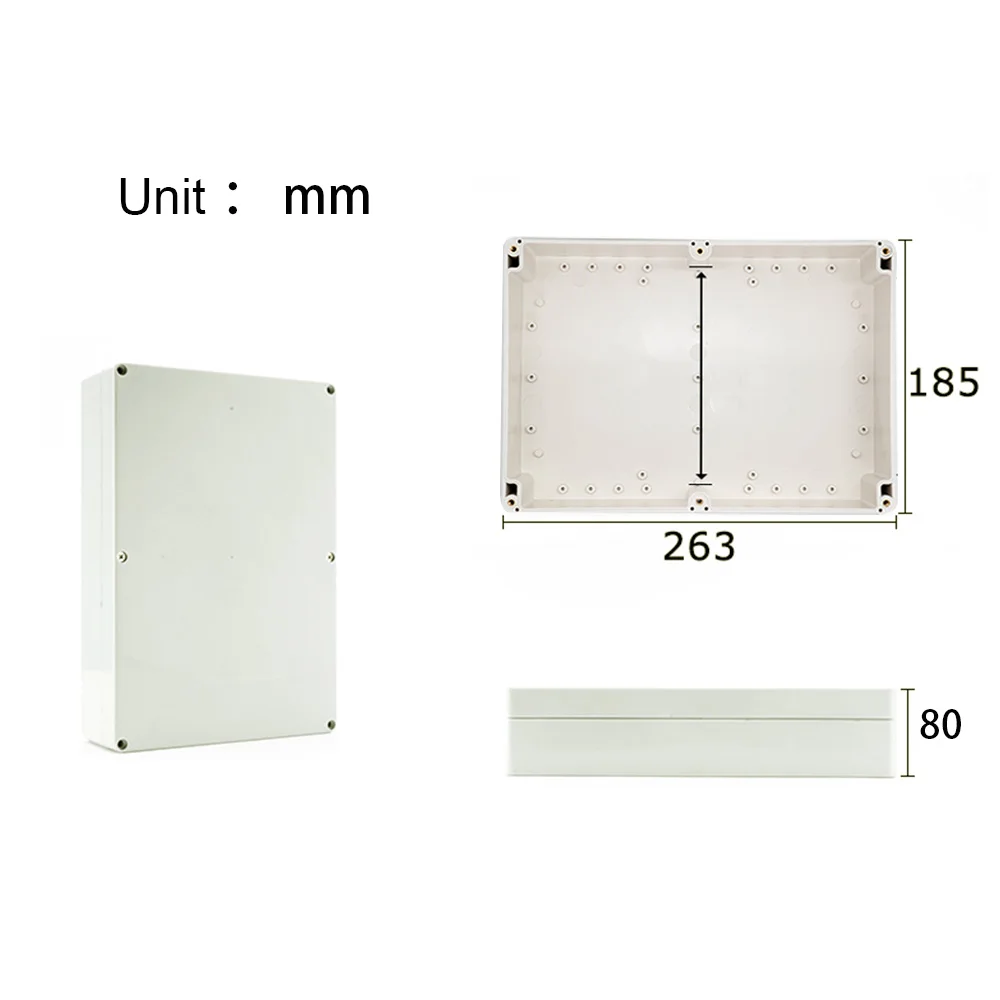 Caja ABS de conexiones para proyectos electrónicos, Cable eléctrico IP67, cajas de plástico impermeables para exteriores, Kit de caja de cables sellada DIY