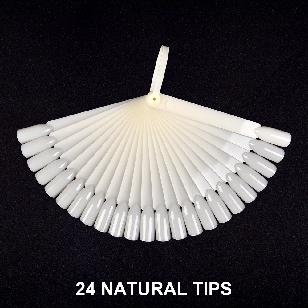 13 Types d'affichage de Nail Art, nuancier rond en forme d'éventail, vernis à ongles Gel acrylique naturel clair, outil d'affichage de formation à la pratique: MULTI