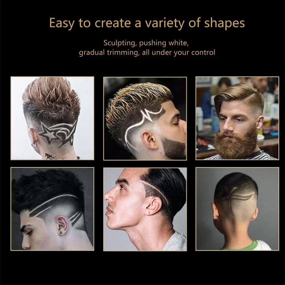 Kemei Hair Clipper KM-1986 Trimmer 9000 RPM Barber Hair Cutting Machine Digital Display Haircut Clipper for Men