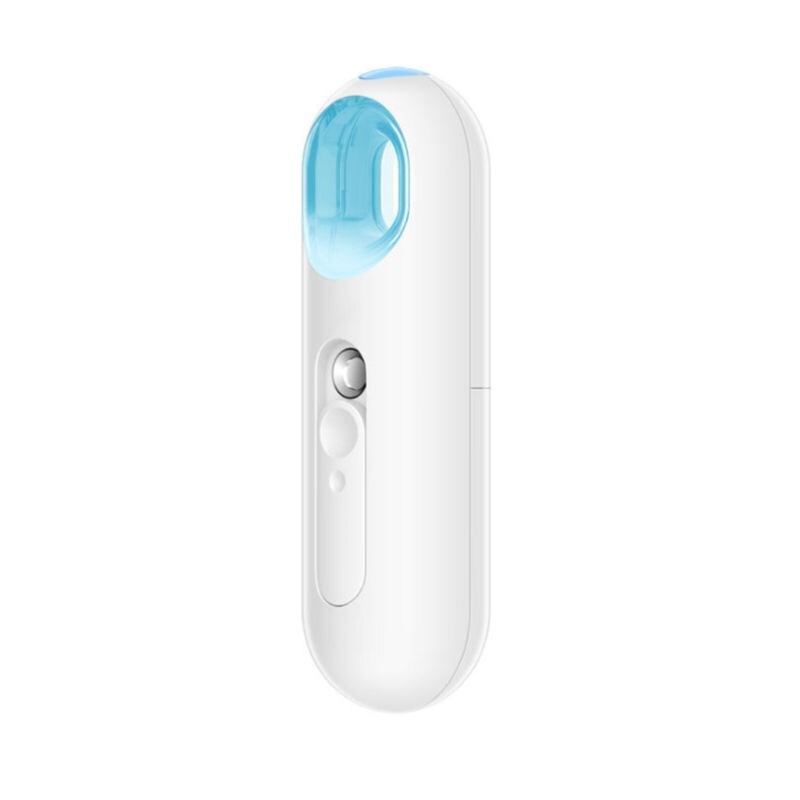 Mini botella de Spray Nano Mister, vaporizador Facial hidratante ultrasónico de mano, portátil, funciona con batería, 22ML, 22ML: Blanco