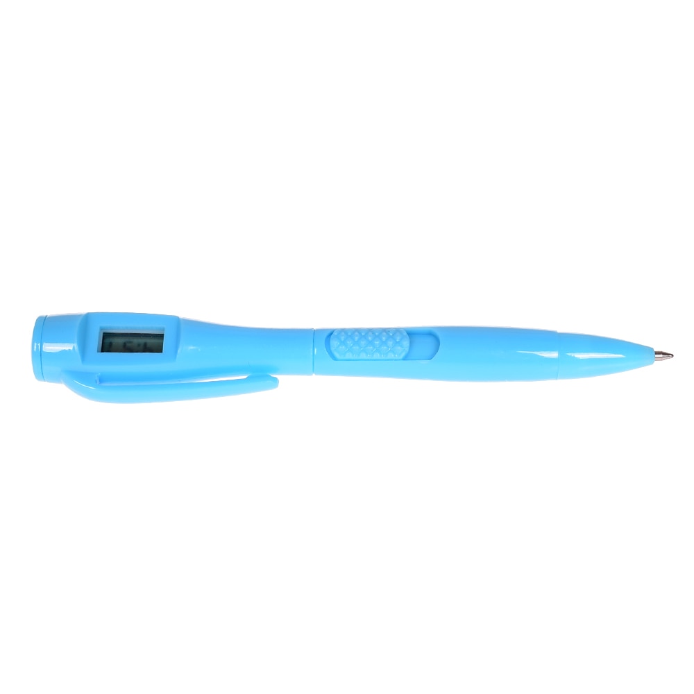 Novelty Ballpoint Pen with Digital Clock Electronic Pen High Quanlity Exam Pens Watch Pen 1pc