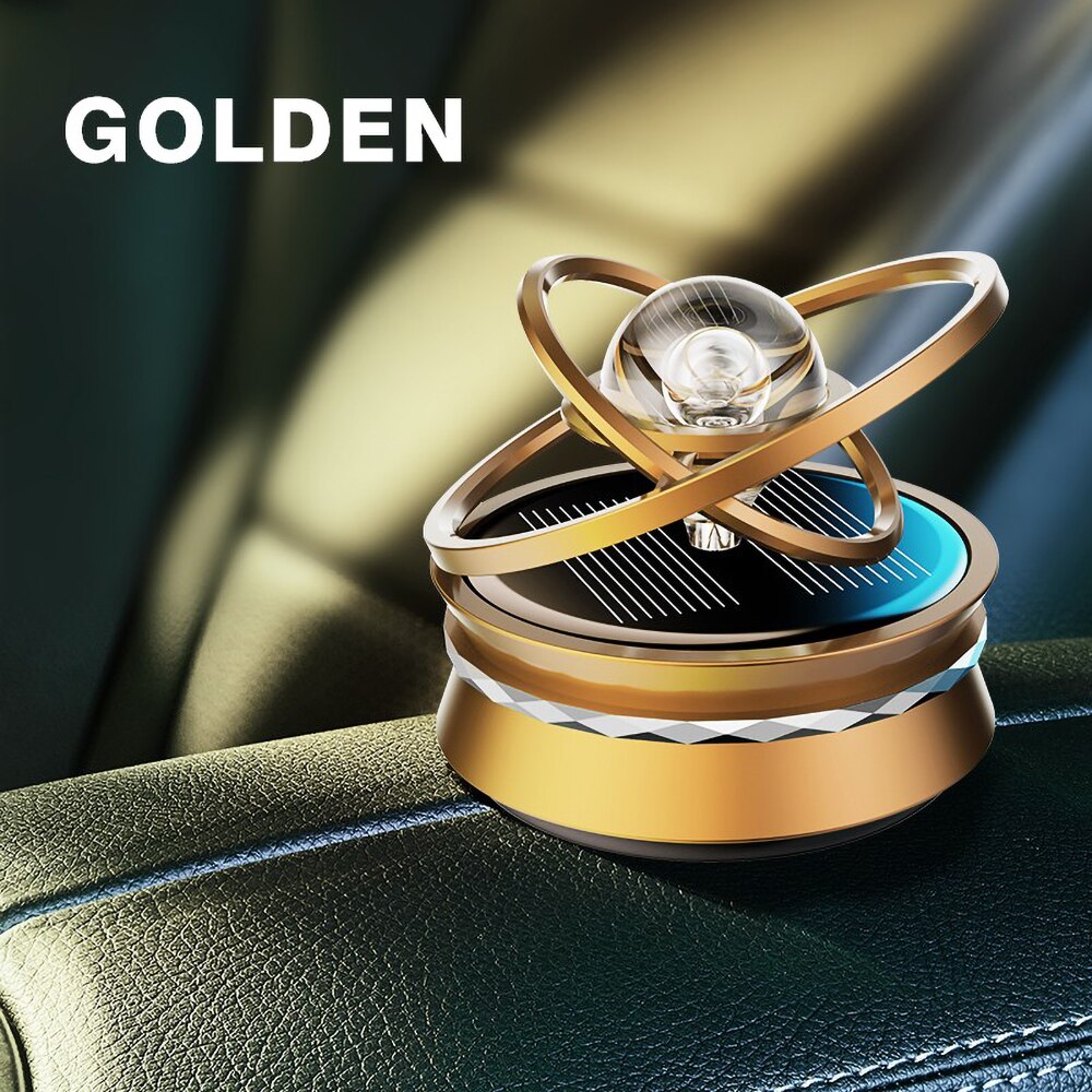 Système solaire en lévitation magnétique pour voiture, décoration rotative créative, porte-parfum, désodorisant