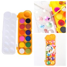 12 Colors Watercolor Paint Set Artist Paint Palette Set With Paint Brush Kids And Beginners Diy Painting Supplies Art Supplies