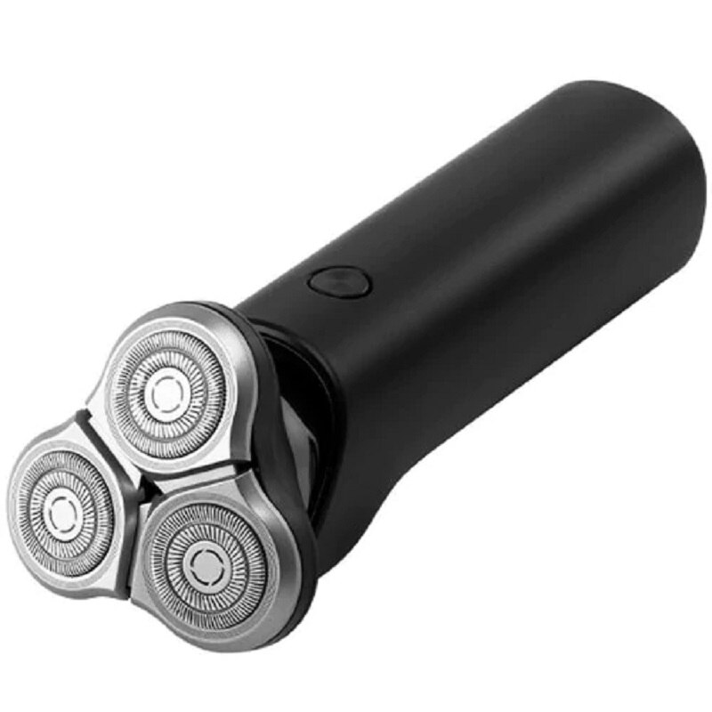 Xiaomi mijia, barbeador elétrico original, barbeador s500, 3 cabeças, máquina de barbear a seco ou úmido, aparador de barba, lâmina lavável, visor led limpo