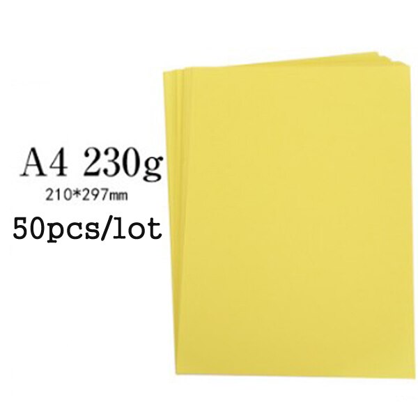 A4 Size 50 Pcs Thick Hard 230gms Cardboard Cutting Paper Paperboard DIY Painted Scrapbooking Greeting Card Paper Decorative: 9