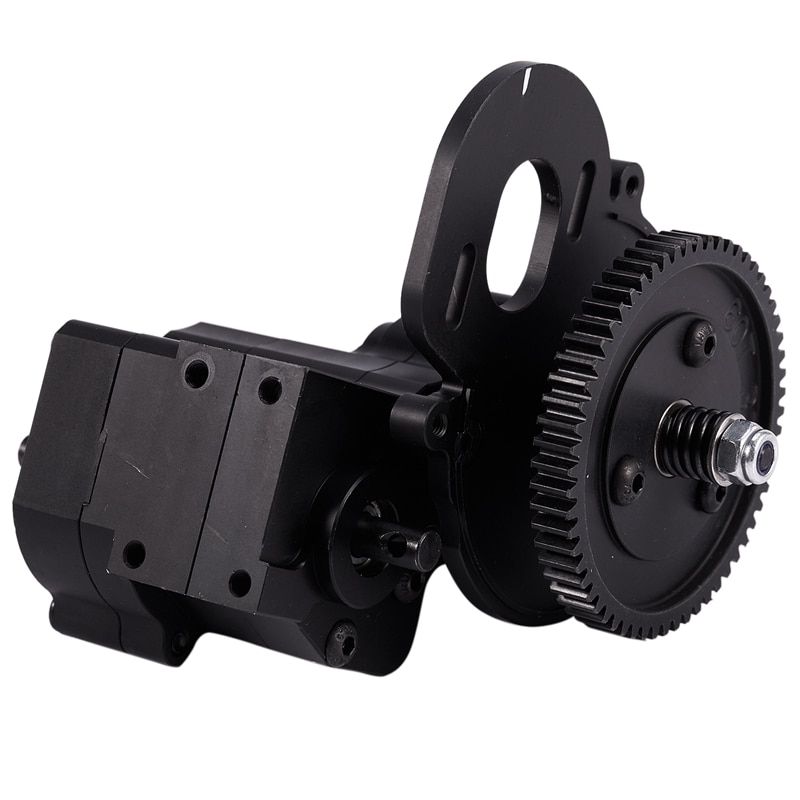 Metallo di CNC Telaio/Ingranaggio scatola Caso di Trasferimento di Centro Cambio di Trasmissione Caso 2 Velocità per 1/10 Assiale SCX10 spettro 90018 RC cingolato: Default Title