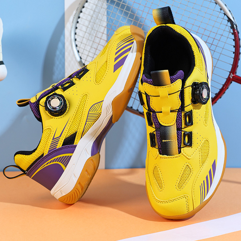 Heren badmintonschoenen, paar tennissneakers, ademende trainingsschoenen voor binnen en buiten, badmintonschoenen met draaibare gesp