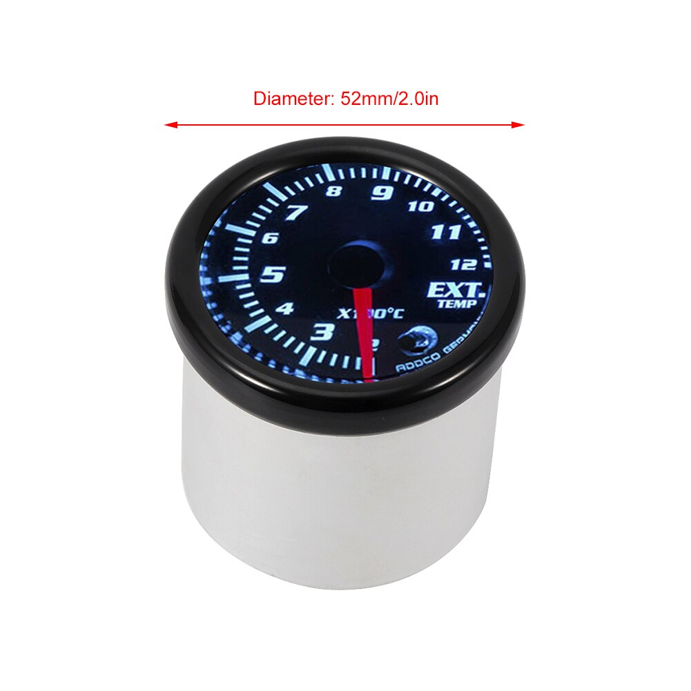 Led Auto Exhaust Gas Temp Gauge Ext Temp Meter Egt Sensor 52 Mm/2.0in Auto Accessoires
