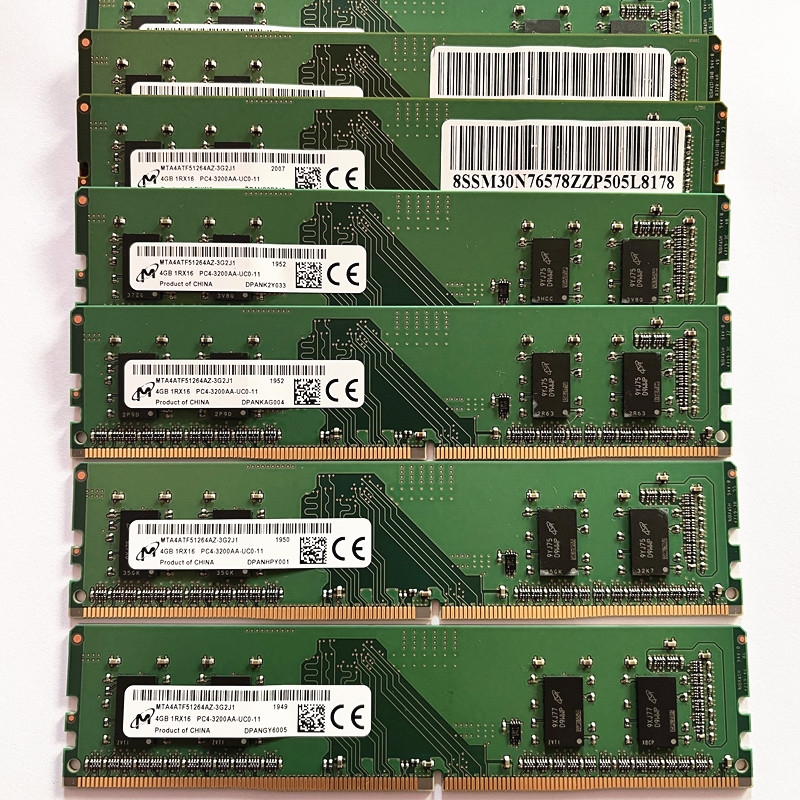 Micron Ddr4 Rams 4gb 3200mhz Udimm Ddr4 Pc-25600 4gb 1rx16 Pc4-3200aa 