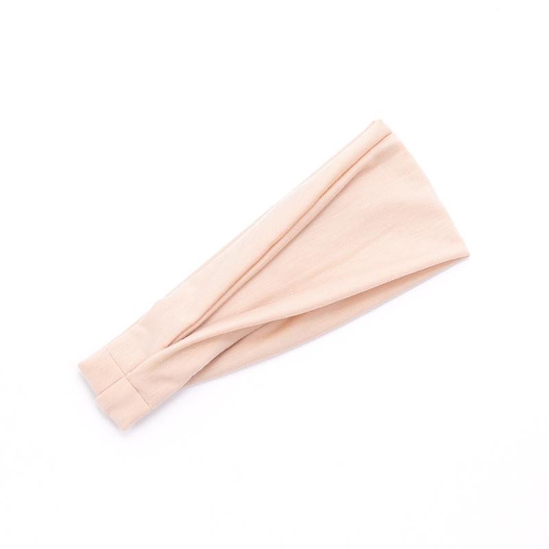 Nuevas bandas elásticas para el cabello de Color sólido para mujer, diadema de Yoga, turbante de , aro para el cabello para maquillaje, diadema anudada vintage, accesorios para el cabello: Champán