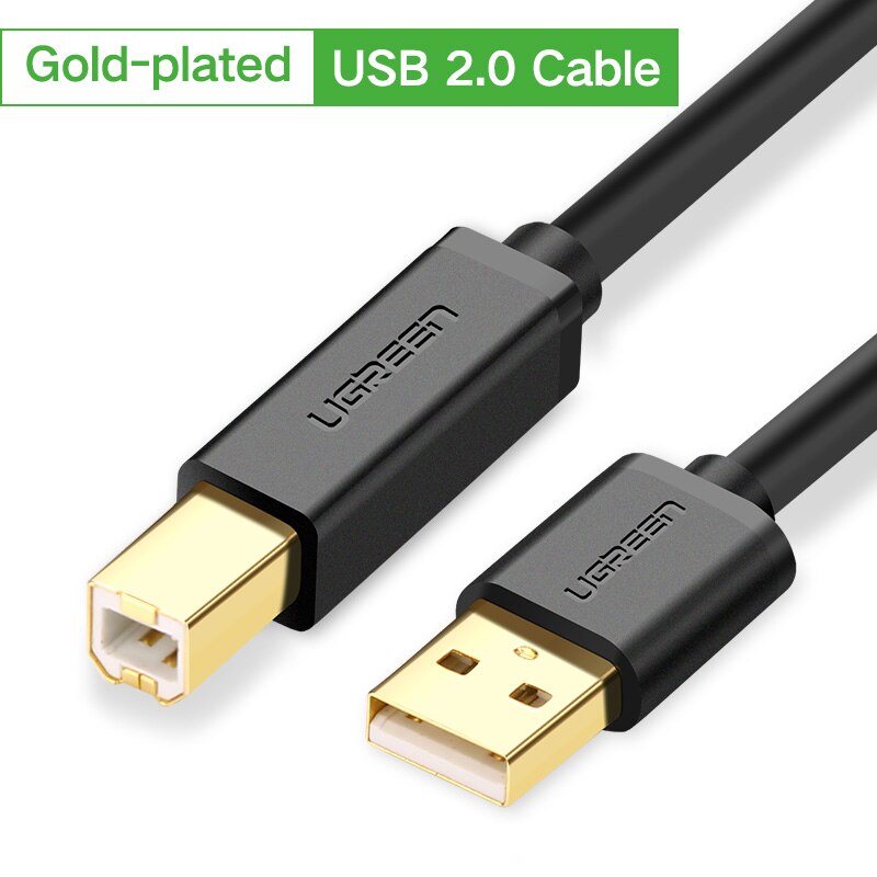 6 Foot USB 2.0 Printer Cable - A Male To B Male, Black, For Printers, Scanners, Etc.